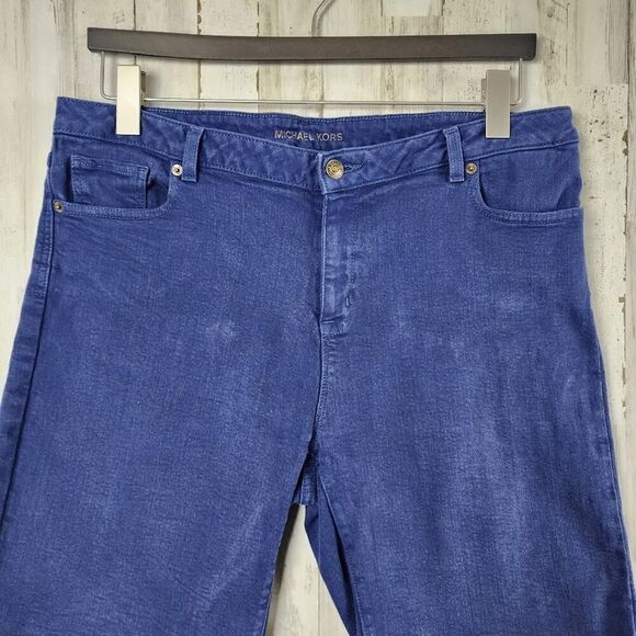Michael Kors Bermuda Denim Shorts Blue Size 14 - Picture 4 of 9